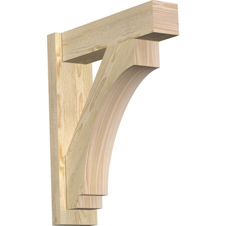 Ekena Millwork Imperial Block Rough Sawn Outlooker, Douglas Fir, 6"W x 22"D x 26"H OUT06X22X26IMP05RDF